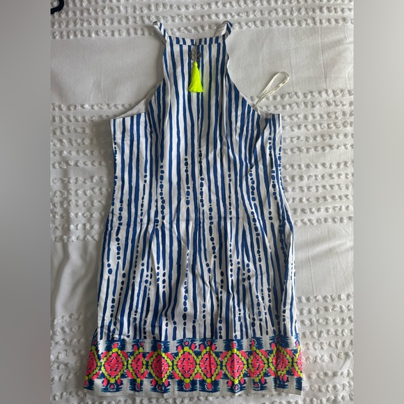 Lily Pulitzer Blue and White Striped Dress - Picture 2 of 4